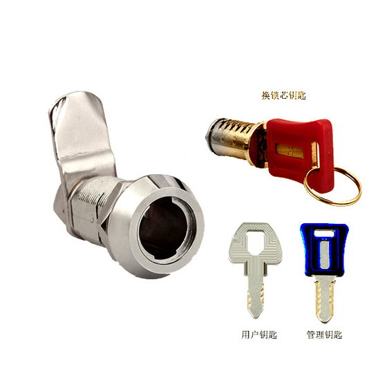 可换锁芯雕刻钥匙转舌锁